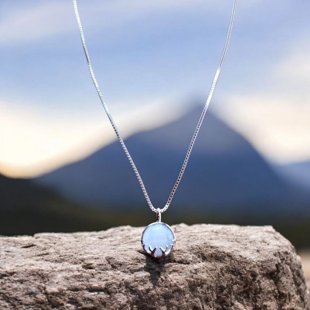 Delicate Necklace with Circular Pendant